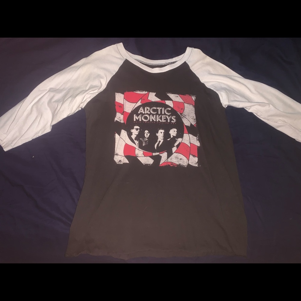 Arctic Monkeys 3/4 sleeve baseball band t-shirt